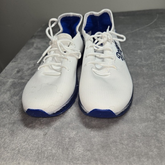 Los Angeles Dodgers FOCO White Blue Sneakers Men's Size 9, Pre-owned Excellent - Picture 2 of 5